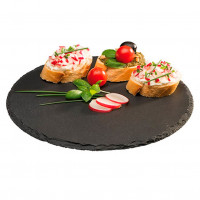 Дошка для подачі страв зі сланцю d 33 см APS