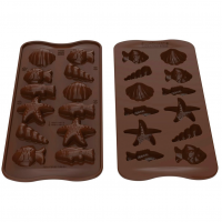 Силіконова форма для шоколаду Морські фігурки 5 мл Silikomart