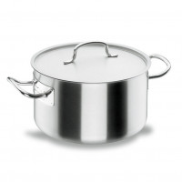 Каструля 30,7 л із нержавіючої сталі з кришкою Lacor
