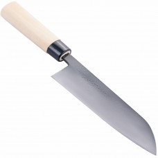 Ніж з одностороннім заточуванням Santoku black 165 мм серія "KANEYOSHI"