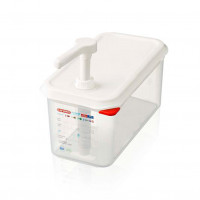 Диспенсер для соусу GN 1/4, 4,3 л,1 порція - 10 мл Araven