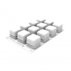 Силіконова форма для десертів CUBO 3D 85 мл Silikomart