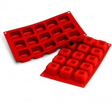 Силіконова форма для десертів MEDIUM SQUARE SAVARIN Silikomart