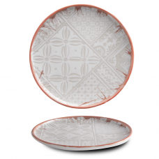 Тарілка 20 см, серія Optimo Mosaic Bold Red Rim G.Benedikt
